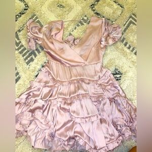 south boutique pink ruffle dress